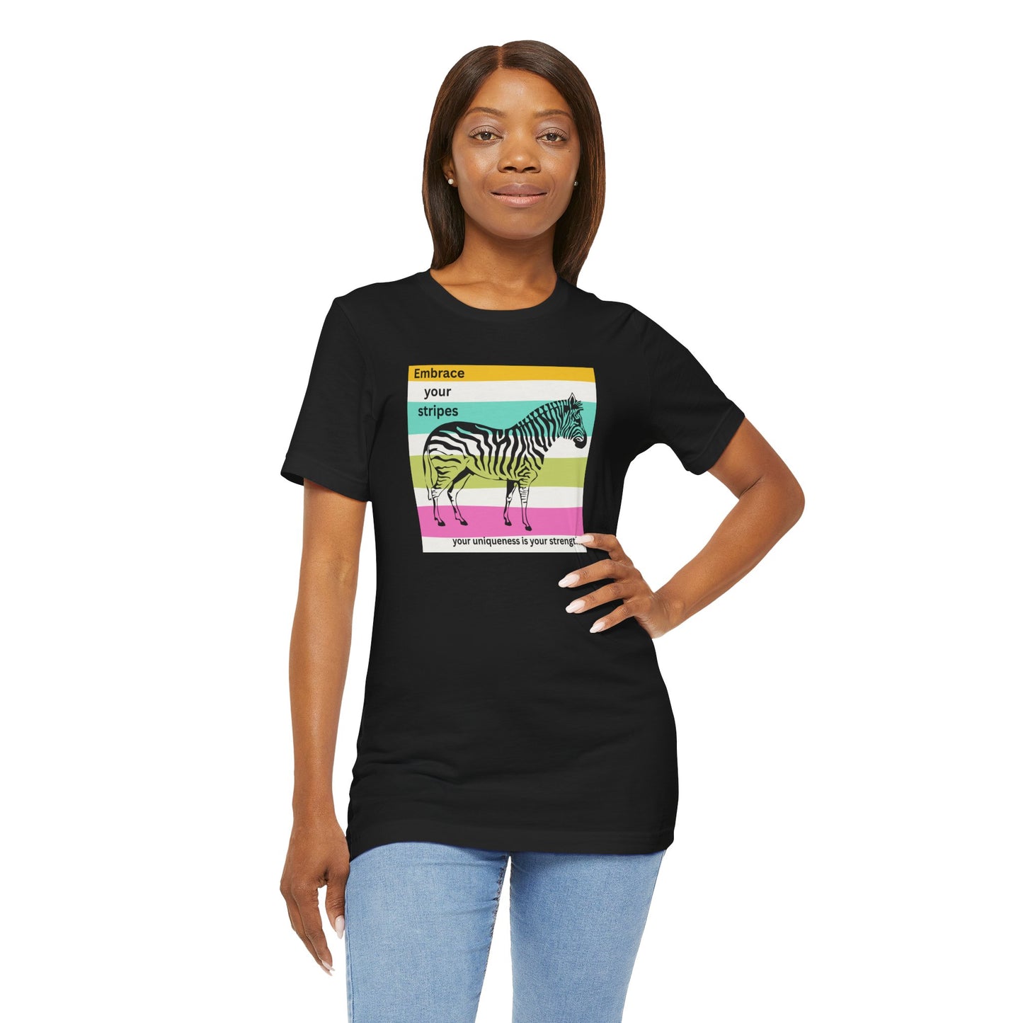 Embrace Your Stripes Unisex Jersey Tee