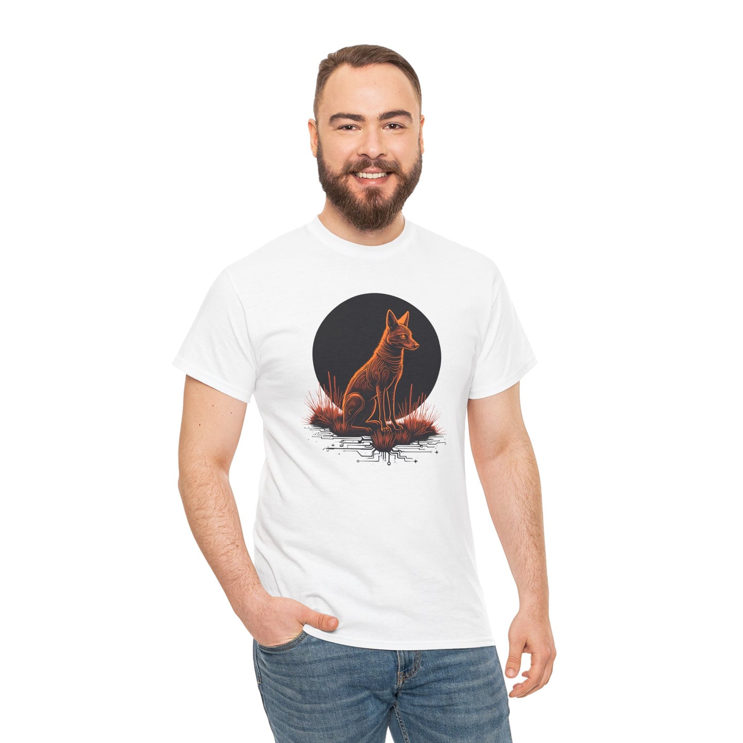 Neon Coyote Unisex Heavy Cotton Tee