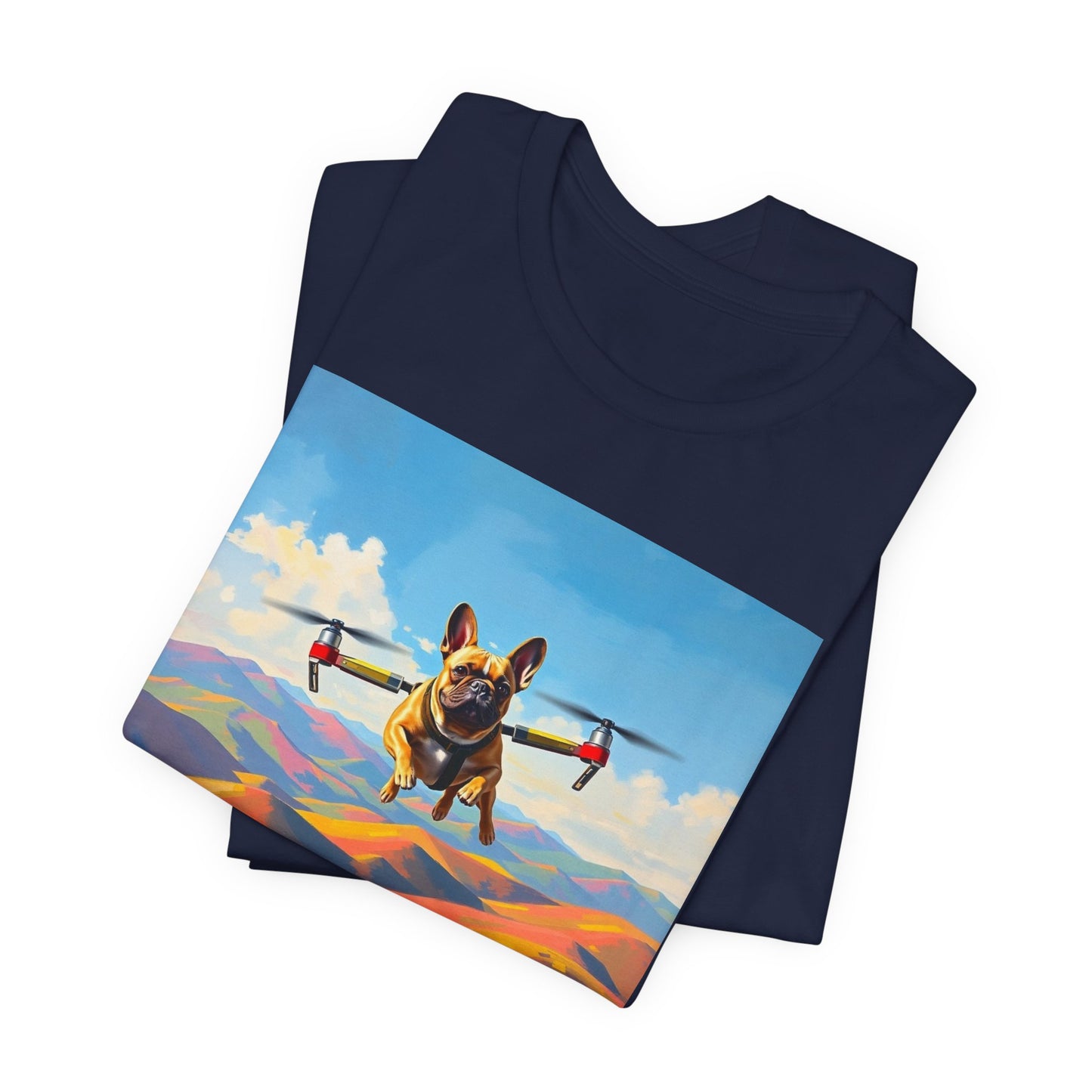 Flying Frenchie Unisex Short Sleeve Tee