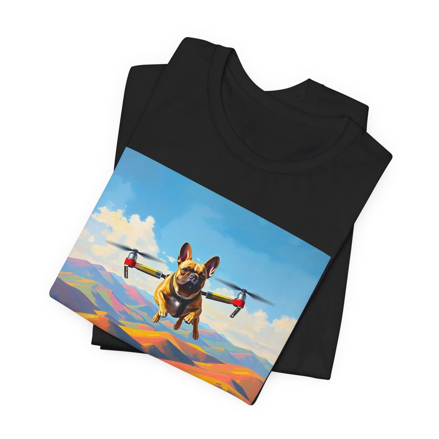 Flying Frenchie Unisex Short Sleeve Tee