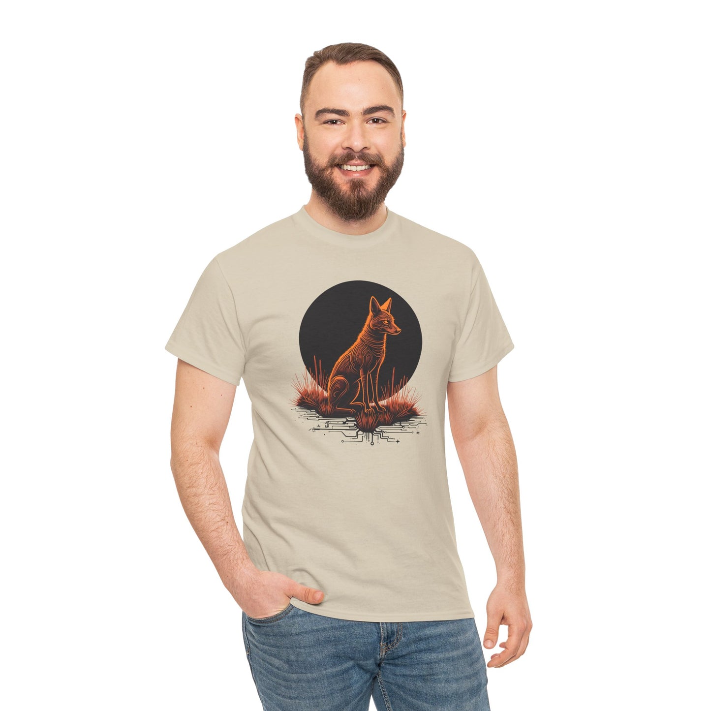 Neon Coyote Unisex Heavy Cotton Tee