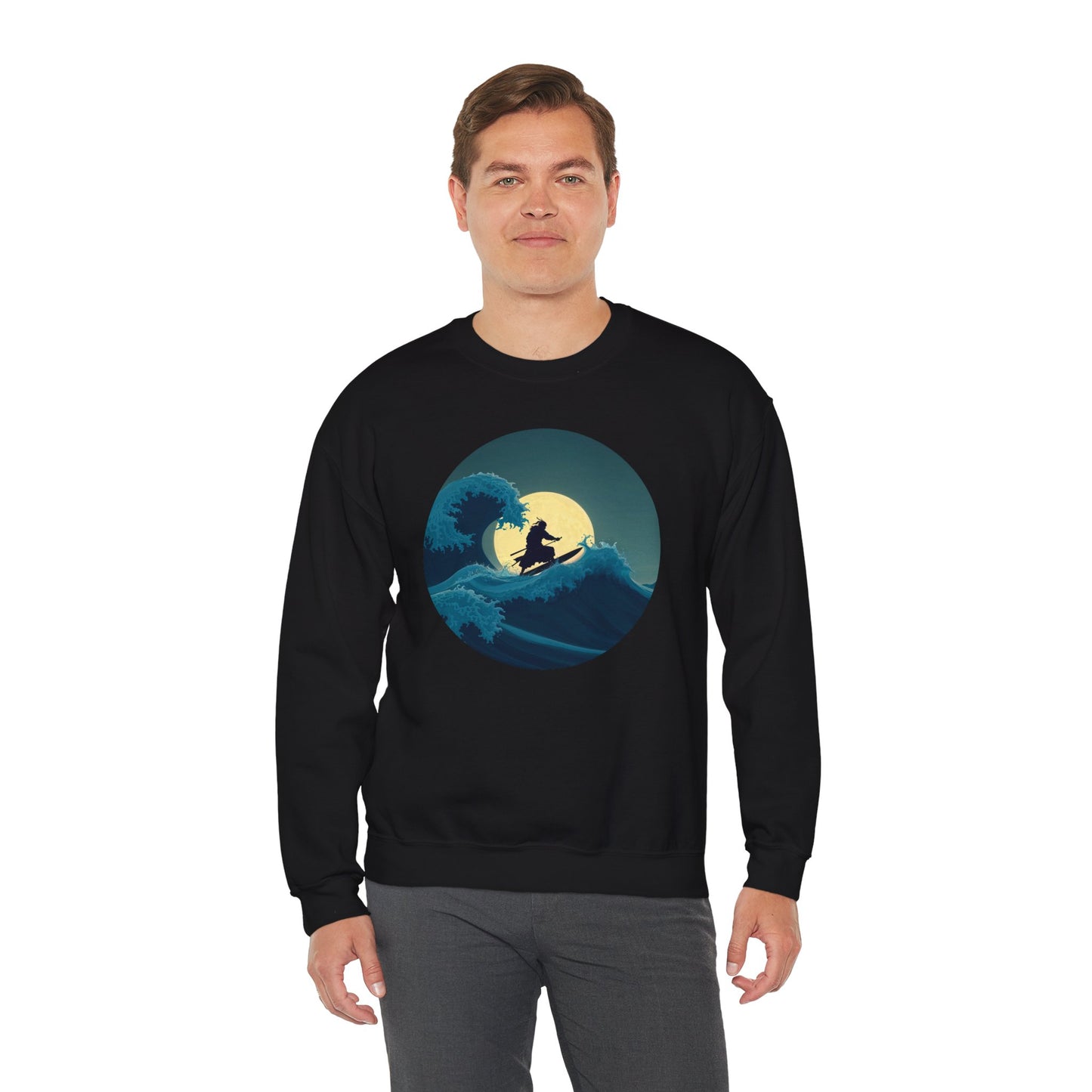 Surfing Samurai Crewneck Sweatshirt
