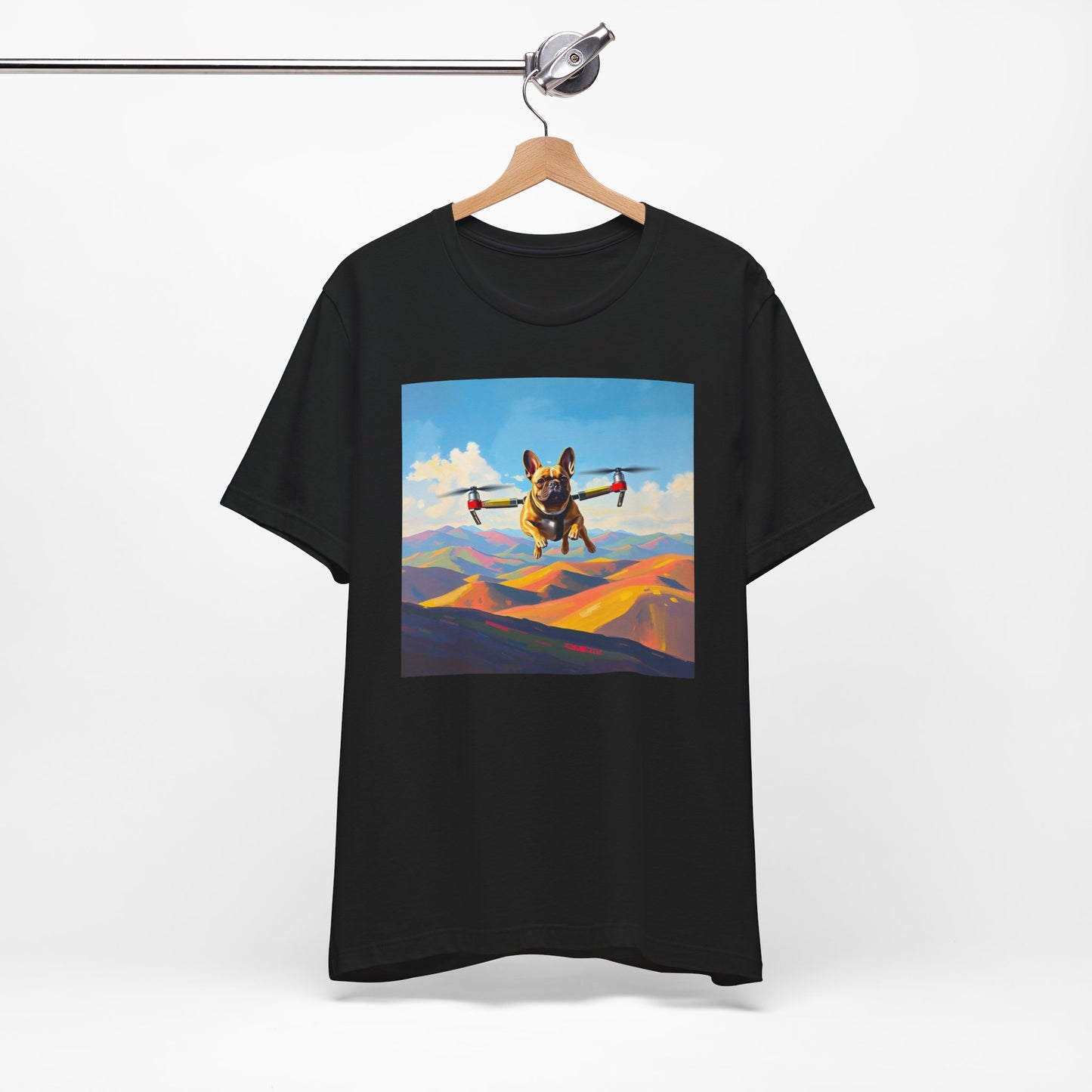 Flying Frenchie Unisex Short Sleeve Tee