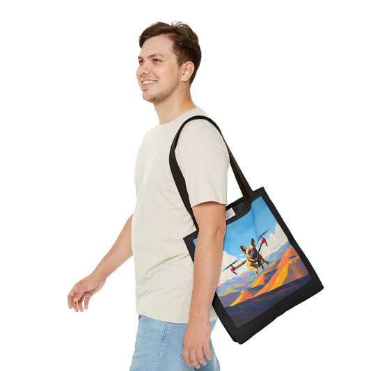 Flying Frenchie Tote Bag